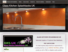 Tablet Screenshot of glasskitchensplashbacks.com